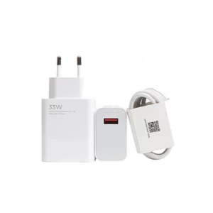شارژر دیواری شیائومی 33 وات توربو 3 آمپر به همراه کابل USB-C