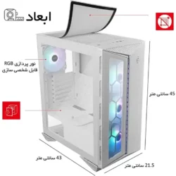 کیس کامپیوتر گیمینگ ام اس آی مدل MSI MPG GUNGNIR 110R WHITE
