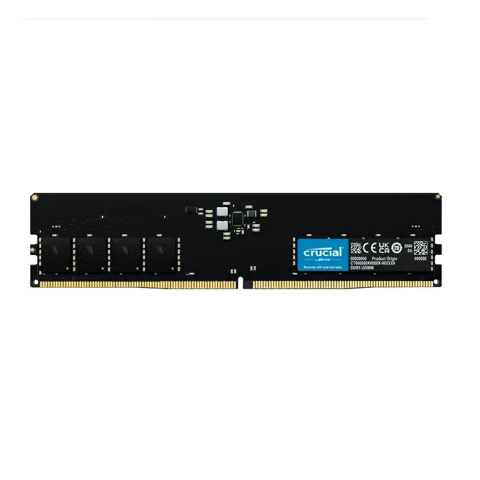 رم کامپیوتر کروشیال مدل Crucial 16GB (1x16GB) DDR۵ 56۰۰Mhz CL46 Single Channel UDIMM رم کامپیوتر کروشیال مدل Crucial 16GB (1x16GB) DDR۵ 56۰۰Mhz CL46 Single Channel UDIMM