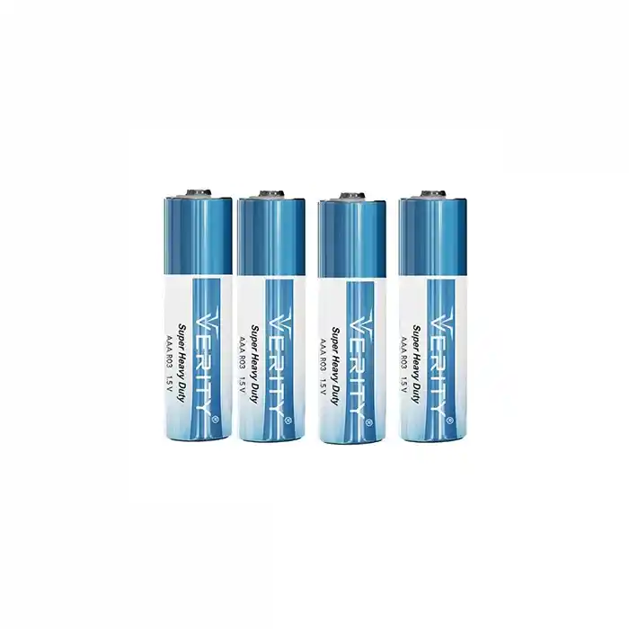 باتری نیم قلمی وریتی مدل Verity Super Heavy Duty بسته چهار عددی