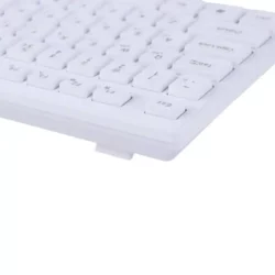 کیبورد سیم دار اداری خانگی سفید دی نت مدل D-NET DT-991