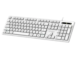 کیبورد سیم دار اداری خانگی سفید دی نت مدل D-NET DT-991