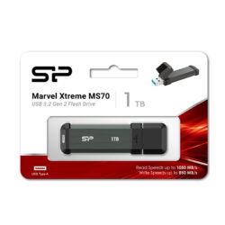 اس اس دی اکسترنال سیلیکون پاور مدل MS70 ظرفیت یک ترابایت به همراه تبدیل USBبه TYPE C