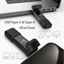 حافظه SSD اکسترنال سیلیکون پاور مدل DS72 ظرفیت یک ترابایت رابط USB Type-C 3.2